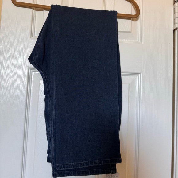 Dream Jeannes Quacker Factory Size 10 Reg Stretchy Jeans Beaded pockets Blue - Picture 3 of 4